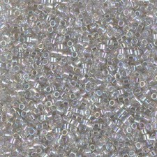 Miyuki delica beads 15/0 - Transparent gray mist ab DBS-1251